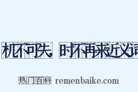 机不可失，时不再来近义词是什么意思的图片